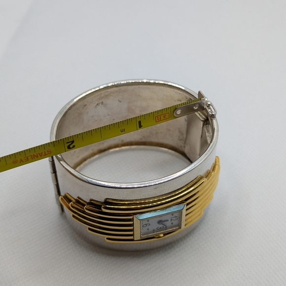 Gold and Silver Cuff Watch - Picture 3 of 6